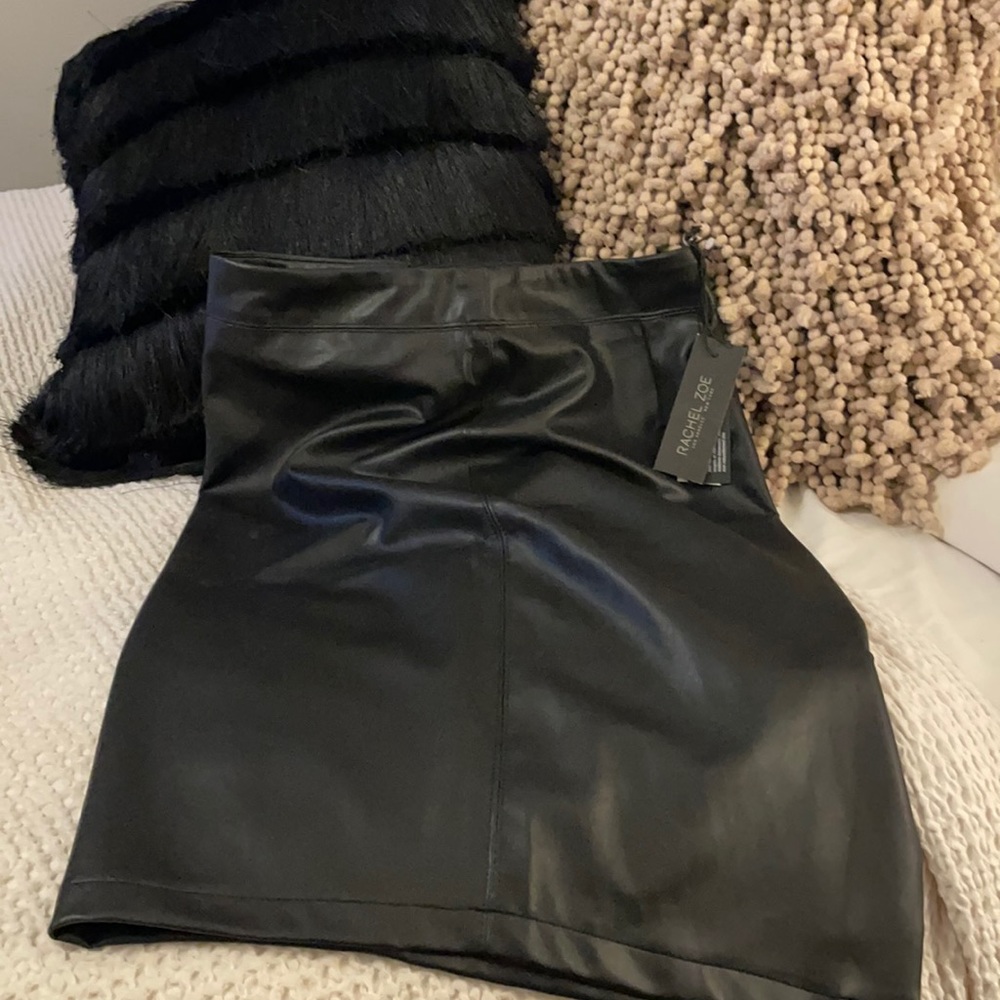 Rachel Zoe leather like pencil skirt, brand new S